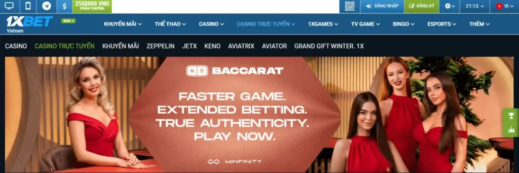 1XBET là thương hiệu cá cược trực tuyến Quốc tế uy tín